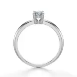 Złoty pierścionek 585 z diamentem białe złoto SBPZ_028
